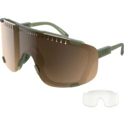 POC Devour Epidote Green Translucent/brown/silver Mirror