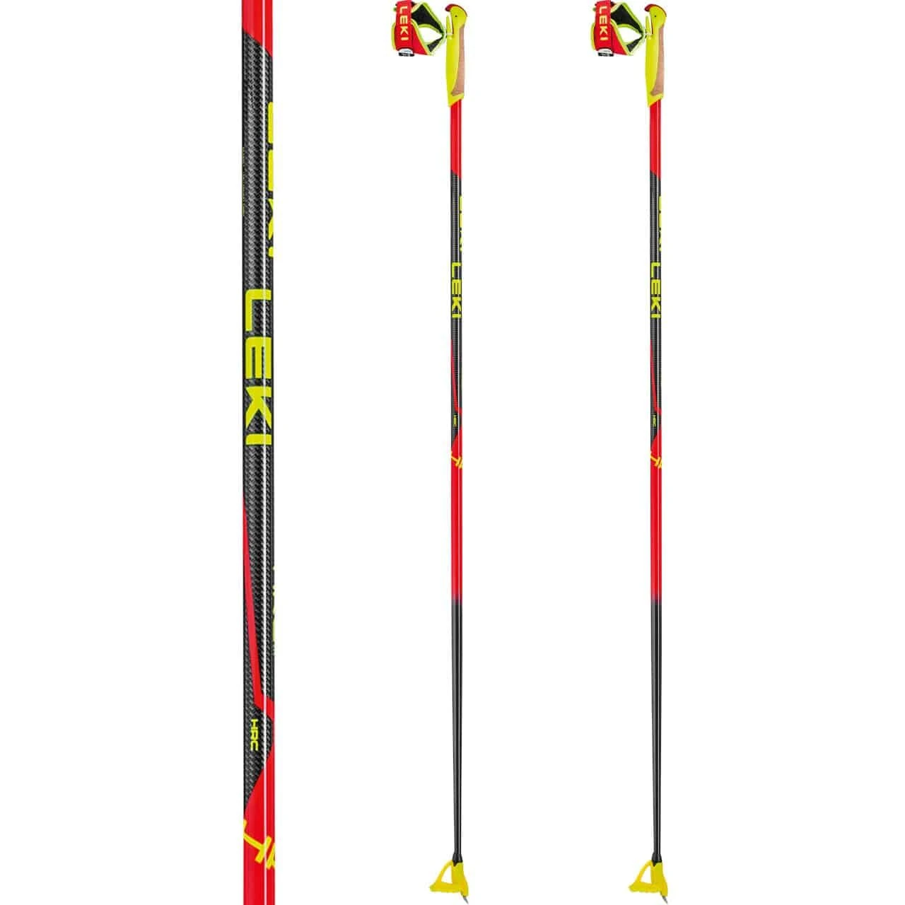 Leki HRC Junior Bright Red/neonyellow/black 2 Leki HRC Junior Bright Red/neonyellow/black - Afbeelding 2