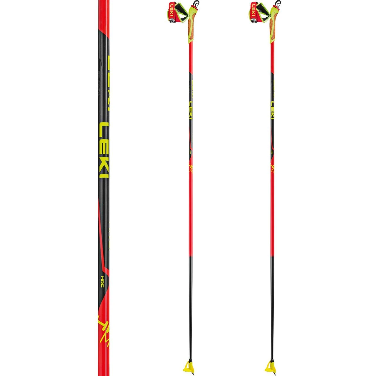 Leki HRC Max FRT Bright Red/neonyellow/black 2 Leki HRC Max FRT Bright Red/neonyellow/black - Afbeelding 2