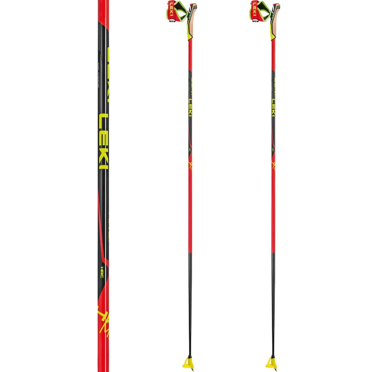 Leki HRC Max Bright Red/neonyellow/black 2 Leki HRC Max Bright Red/neonyellow/black - Afbeelding 2