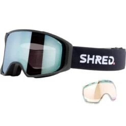 Shred Simplify Black CBL 2.0 Deep Blue Mirror + Reserve Lens