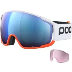 POC Zonula Clarity Comp Hydrogen White/fluorescent Orange/spektris Blue + Reserve Lens