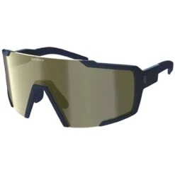 Scott Shield Sunglasses Submariner Blue/gold Chrome