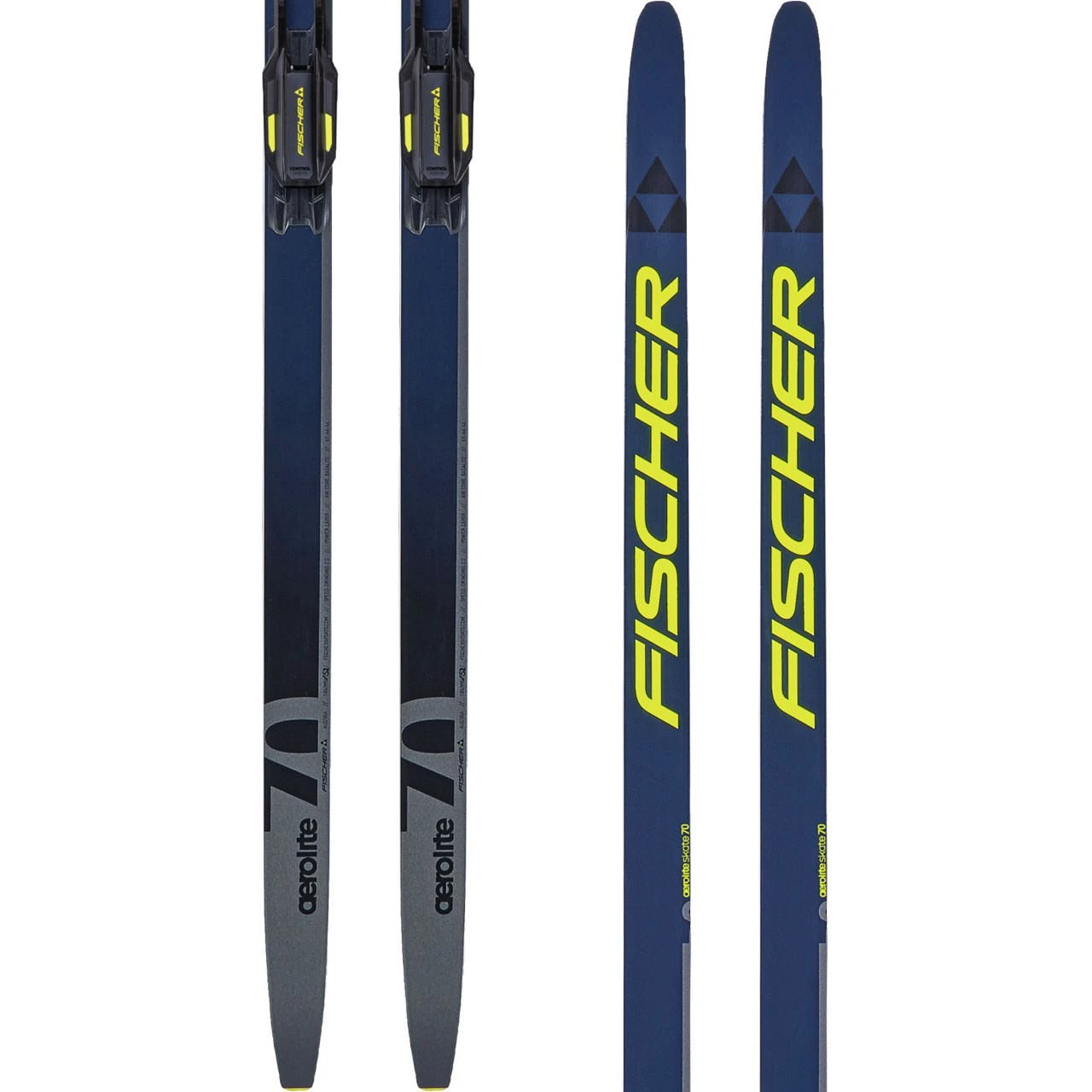 Fischer Aerolite Skate 70 Blue/yellow Inkl. Control Skate Step-In Bindings (2023/24) 1 Fischer Aerolite Skate 70 Blue/yellow Inkl. Control Skate Step-In Bindings (2023/24)